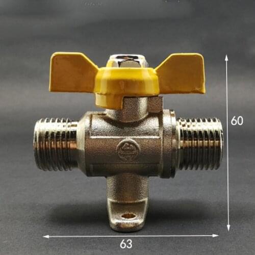 DN15 1/2" BSP Male Brass Ball Valve Air Fuel Gas With Scoket