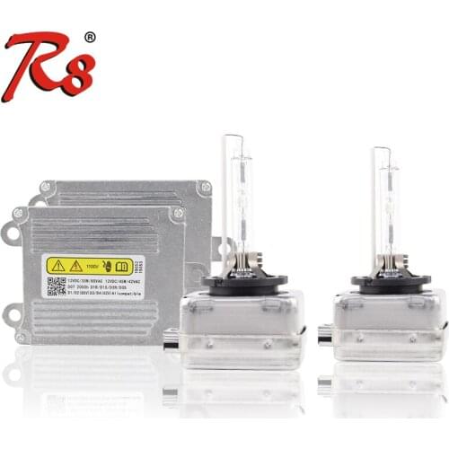 R8 Fast bright D1S D3S HID Xenon Conversion Kit CANBUS 4300K 6000K White 8000K 2*Ballast 2*Xenon Light Bulbs 35W No OBD Error