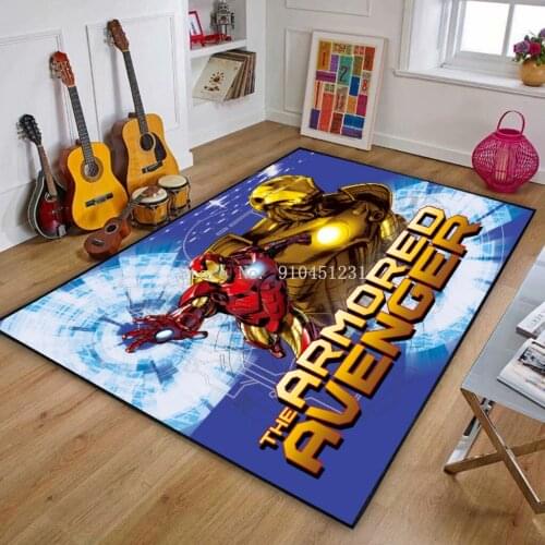 The Avengers Rug Carpet Bathroom Decoration Door Mats Outdoor Anime Rug Kitchen Mats for Floor Kids Playmat Boys Bedroom Gift