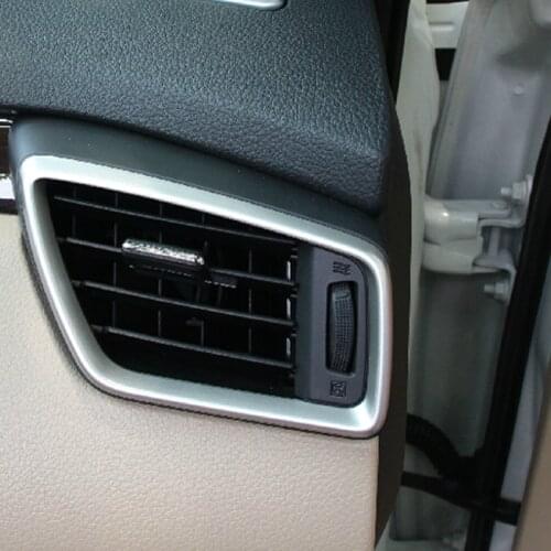 For Nissan Qashqai 2014 2015 2016 2017 2018 ABS Matte Front Air Vent Cover Trim AC Outlet Frame Trims Car Interior Accessories