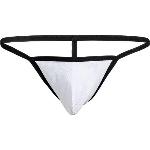 Men Jockstrap Lingerie Thong Mesh Underwear G String Men Sexy Comfortable Tangas hombre T-back Panties Bikini Erotic Underpants