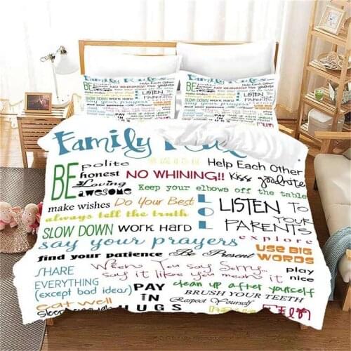 Dad Mom for Daughters Air Mail Blanket Encourage and Love cover bedding set with pillowcase duvet cover set for kids Bed set