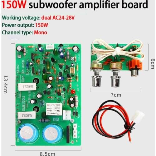 KYYSLB 150W 4-8ohm Dual AC24-28V Subwoofer Power Amplifier Board Mono Pure Subwoofer Output High Power Amplifier Board