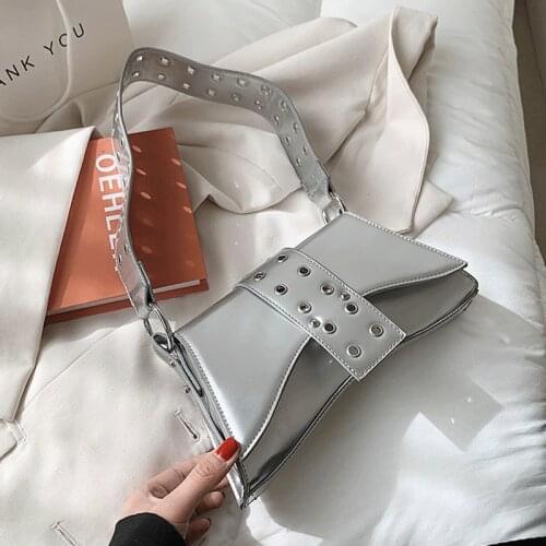 Luxury Handbags Women Bags Designer Ladies Armpit Bag Party Female Patent Leather Shoulder Bag Women Messenger Bags Fashion Sac
