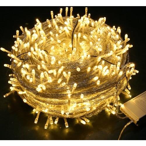 Thrisdar 50M 100M Christmas LED String Light Fairy light Garland Outdoor Garden Patio Wedding Party