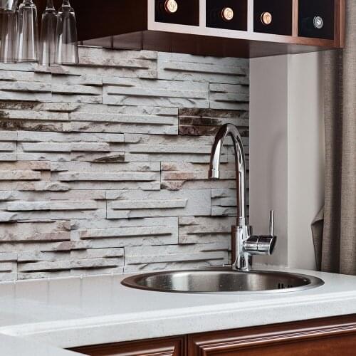 Cabinet restaurant desktop stickers self-adhesive wall stickers waterproof and oil-proof PVC staircase stickers stone grain