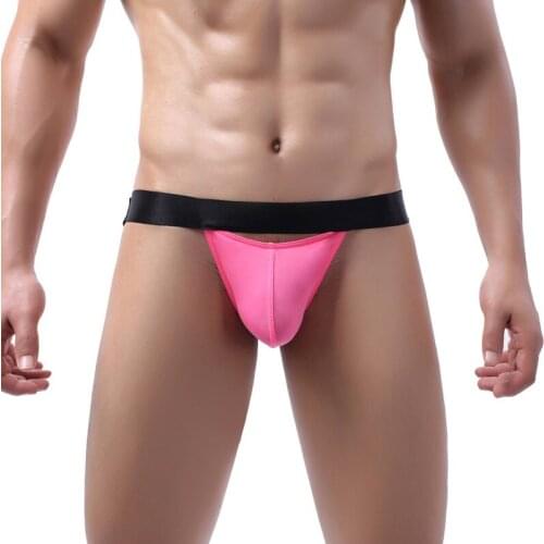 Sexy Mens Gay Underwear Smooth Thongs Low Rise Underpants T-back Jockstrap Male Sissy Lingerie Backless Sleepwear Men G-strings