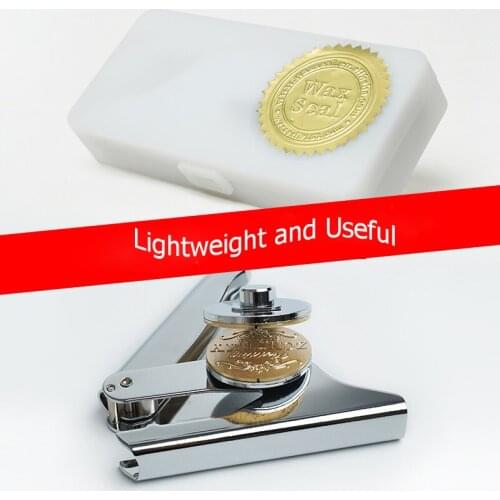 Customized Logo Embossing Stamp Seal Stainless Steel Stamps for Letterhead Wedding Bussiness Document Inital Name Card