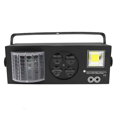 Free Shipping LED Strobe Laser Gobos Butterfly Lights 4in1 DMX Effect Light For DJ Party Wedding Bar And Stage Laser Light