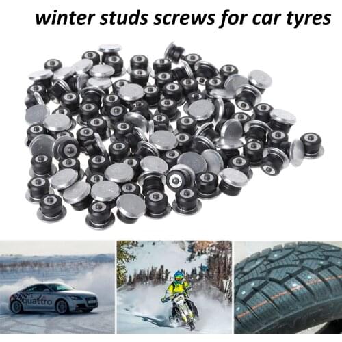 100pcs Car Tire Stud Screw Anti-slip Sleeve Winter Tire Studs Screws For Car Cleats Spikes Wheel Winter Protection