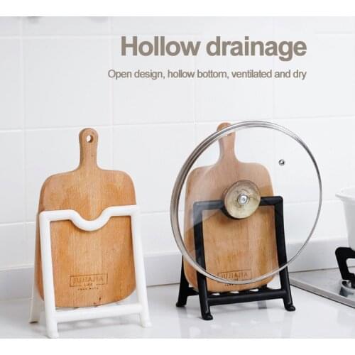 Clip Type Pot Cover Storage Rack Multifunction Stand Vegetable Board Holder Kitchen Organizer Accessories Creative Bookshelf