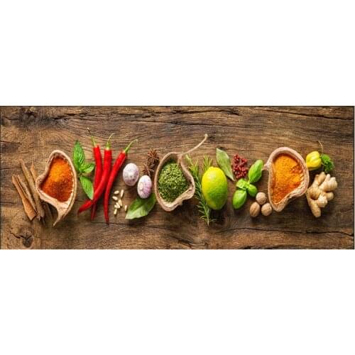 Grains Spices Spoon Peppers Kitchen Canvas Painting Cuadros Scandinavian Posters and Prints Wall Art Food Picture Living Room