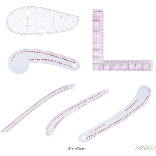 1PC Plastic Sewing Square Curve Ruler Tailor Drawing Craft Tool DIY Supply Tool DropShip