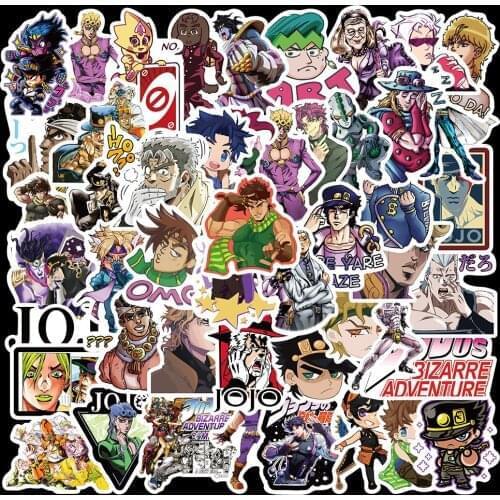 10/50pcs Anime Jojos Bizzare Adventure Graffiti Stickers guitar Luggage Skateboard Laptop Bicycle Fridge Decal Sticker Kid Toys