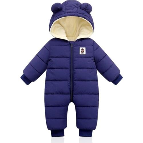 2021 Winter Warm Baby Kids Clothes For Boys Newborn Cute Girls Cotton Romper Long Sleeve Childrens Clothing Jumpsuits 0 to 2 Y