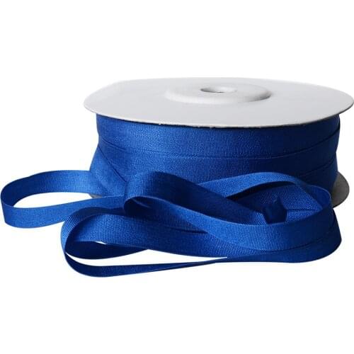 242 Blue 100% Pure Silk Ribbons Thick Taffeta Double Faced for Embroidery Clothes Lable Doll Miniature Gift Packing
