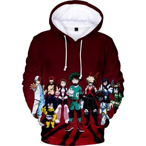 3D Hoodies My Hero Academia adult kids youth Hoodie Multi-style Tsuyu Asui Hooded Boku no Hero Academia Cosplay Sweatshirts tops