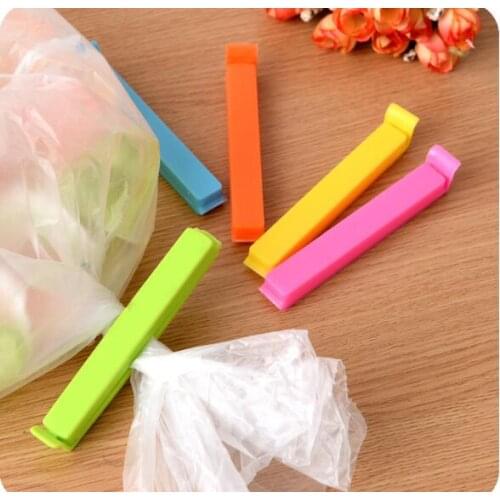 5pcs/lot Food Snack Storage Seal Sealing Bag Clips Sealer Clamp Plastic Keeping Food Fresh Sealing Clips kitchen Tools LF 185