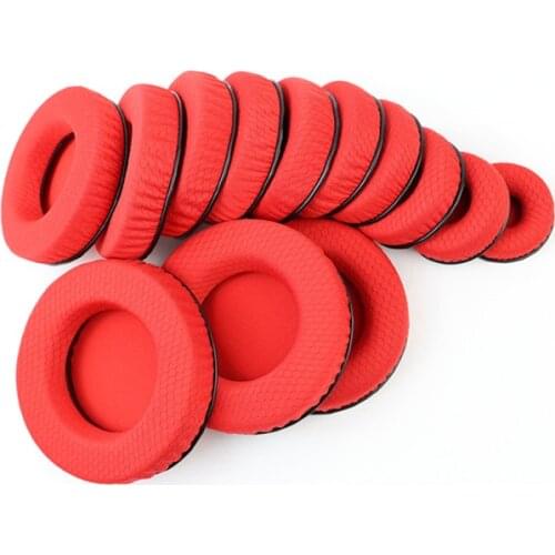 50mm-110mm Black Blue Red Sport Earpads Breathable Foam Ear Pads Cushions for Audio-Technica for Sony Headphones