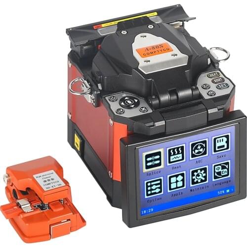 A-80S Orange Automatic Fusion Splicer Machine Fiber Optic Fusion Splicer FTTH Fiber Welding SM