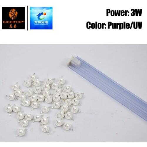 Freeshipping 100PCS Purple UV Color Led Lamp 2 Feet LZ-3P45-022 Model China Supplier For Par Light Spare Parts Repair Leds