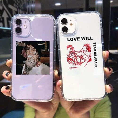 FOXSISTVR Lil Peep Love Hell Boy Phone Case for IPhone 7 8 Plus X XR 11 12Pro Max Love Will Tear Us Apart Soft Shockproof Cover