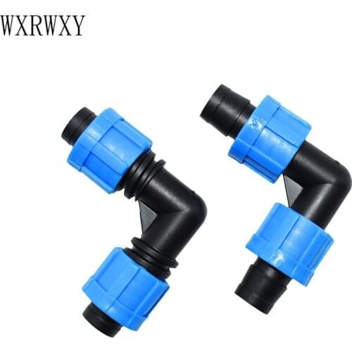 Wxrwxy Drip tape 5/8 elbow barb 90 degrees Thread connector knee elbow irrigation hose repair connection adapter 25pcs