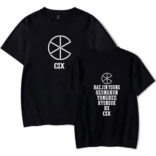 KPOP CIX 1st EP ALBUM 'HELLO' Chapter 1. Hello,Stranger print T-shirt Women/Men Clothes Hot Sale Tops Short Sleeve T Shirt
