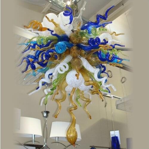 Murano Glass Chandeliers European Style Hand Blown Glass LED Chandelier Lighting