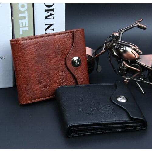 2019 New PU Mens Wallet Multifunctional Short Design Men Wallet Hasp Coin Purse Card Holder