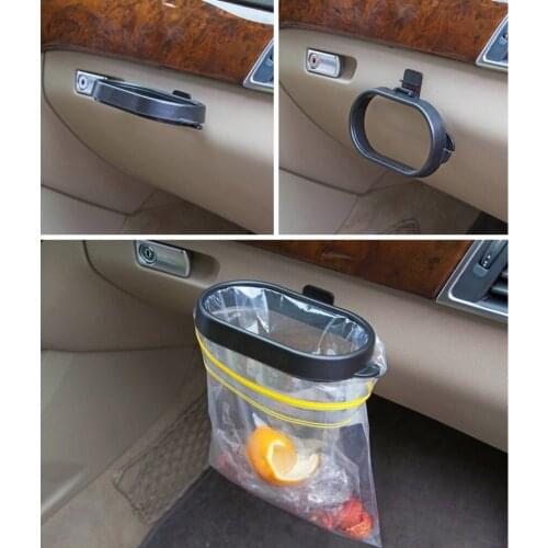 Durable Foldable Car Trash Bin Frame Auto Garbage Bin Auto Rubbish Storage Waste Organizer Holder Bag Bucket Accessories