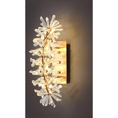 Luxury Wall Sconce Lighting Luxury Living Room Bedroom LED Crystal Wall Lamp New Arrival Wall Decor Gold Light Fixtures