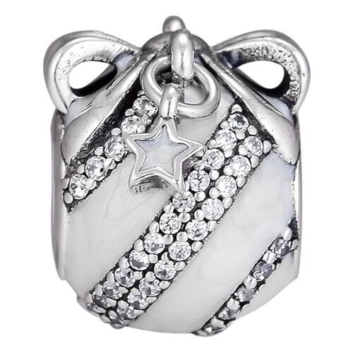 Charms 925 Silver Original Fit Pandora Bracelets Sterling Silver Christmas Ornament Charm Beads for diy Women Jewelry