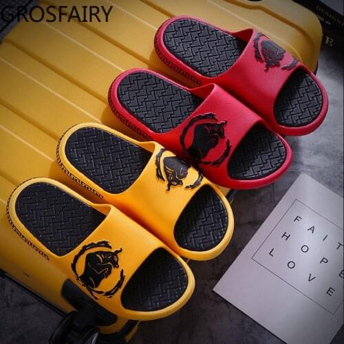 Slippers Mens Outdoor Summer Home Sandals Student Wear Couple Sandals Mens Beach Flip-flops Brand Mens Shoes Mens Slippers
