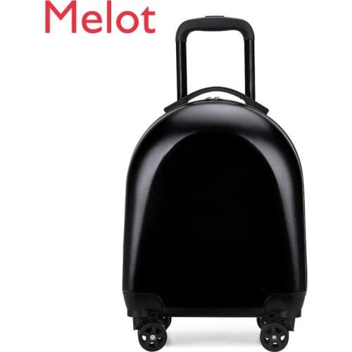 High-End Luxury Trolley Case Womens Luggage Childrens Suitcase 18-Inch Universal Wheel Boarding Bag