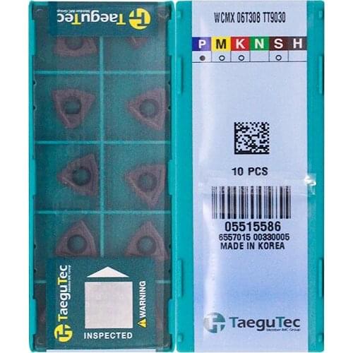 WCMX06T308 TT9030 100% Original TAEGUTEC carbide insert with the best quality 10pcs/lot free shipping