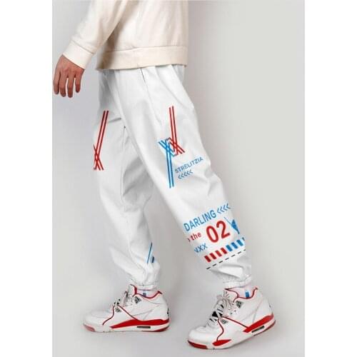 Japan Anime Cartoon Darling In The Franxx 3D Joggers Pants Men/Women Sweatpants Hiro Zero Two Printing Casual Hip Hop Clothing