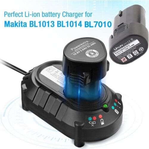 Newest Replacement Charger for MAKITA BL1013 BL1014 10.8V Li-ion Battery DC10WA Electric Drill Screwdriver Power Tool battery