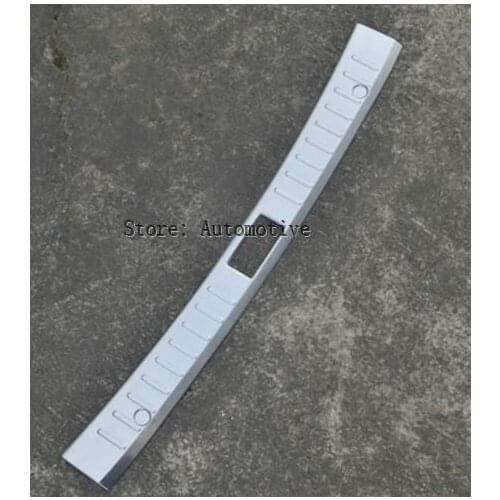 Interior Rear Bumper Protector Skid Sill Plate Cover Trunk Guard Trim Stainless Steel For Nissan Sentra Sylphy B17 2013 - 2016