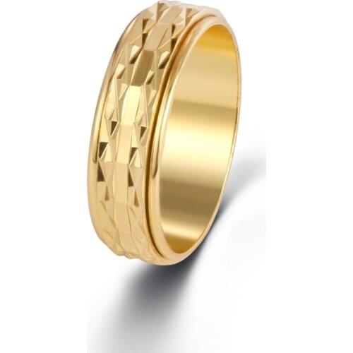 Gold Rings for Women Promise Rings for Couples Fashion Gold Plated Irregular Pattern Gold Rings for Women Give Girlfriend Gift