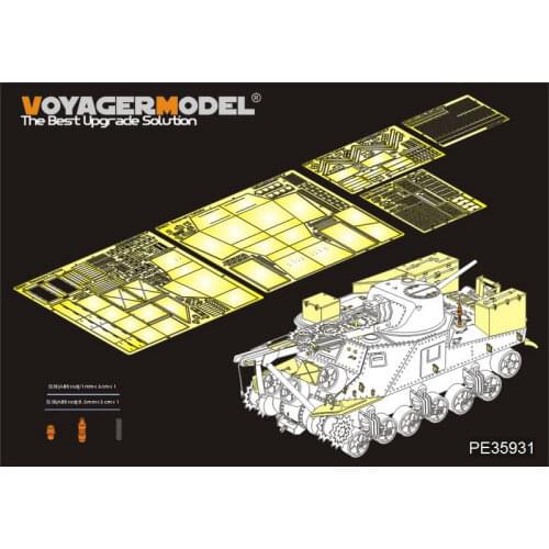1/35 Voyager PE35931 U.S. M31 Tank Recovery Vehicle Detail Set (For TAKOM 2088)