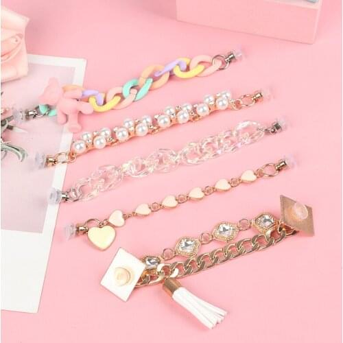 1PCS Cool Trendy Fashion Charms Punk DIY Shoe Chain Decorations Resin Material Shoe Chain Shoes Accessories