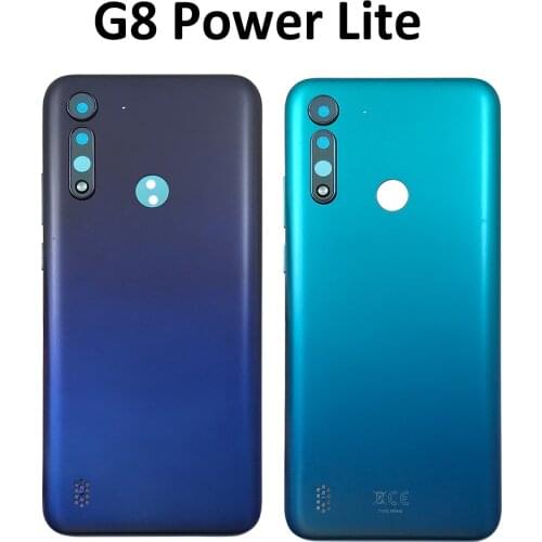 10Pcs Back Battery Door Rear Housing Cover Case For Motorola Moto G5 G6 E6 Play E7 Plus G8 Power Lite One Vision X4 STICKER