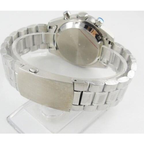 20mm watch band strap 316L stainless steel button deployant clasp fit mens watch