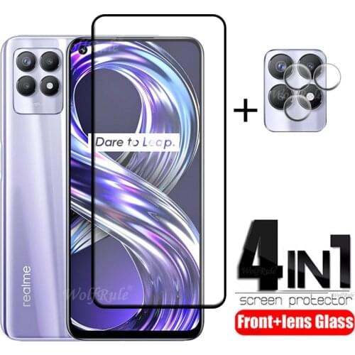 2PCS Glass For Oppo Realme 6 Glass Cover Full Glue Tempered Glass Screen Protector For Oppo Realme 6 Protective Glass Realme 6