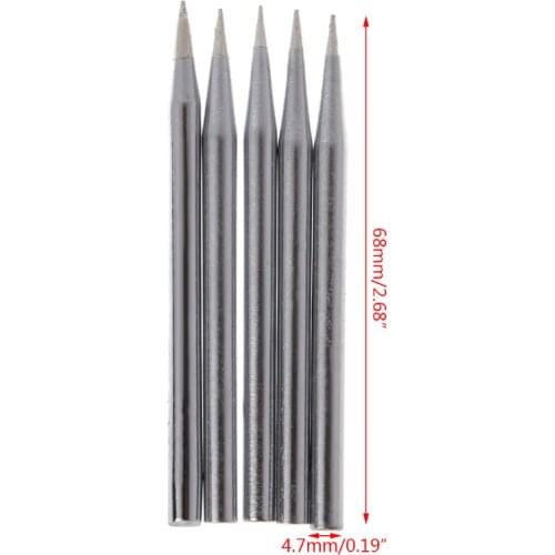 5 Pcs 40W Replacement Soldering Iron Tip Lead-Free Solder Tip #Sep.08