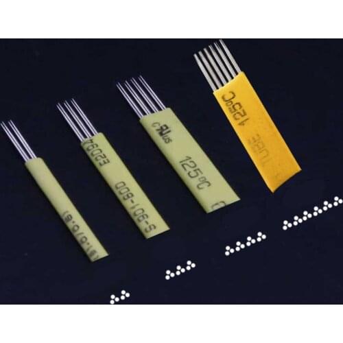 Superfine 50pcs Permanent Makeup Eyebrow Tatoo Blade Microblading Needles For 3D Embroidery Manual Tattoo Pen