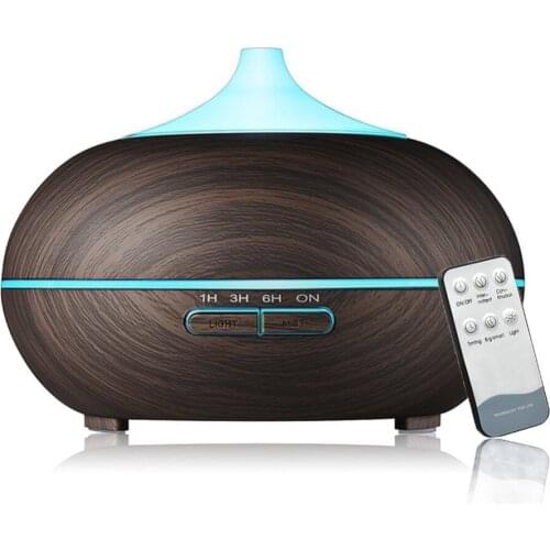 500ml Remote Control Essential Oil Diffuser Ultrasonic Aromatherapy Fragrant Oil Vaporizer Air Humidifier with Adjustable Mist