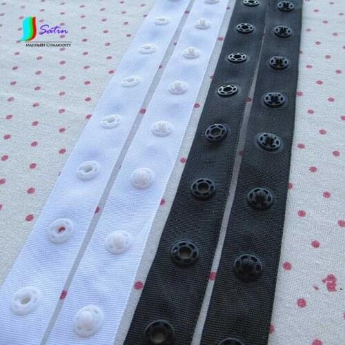 Garment Accessory,Climbing Clothes,Bodysuit,Jumpsuits,Sleeping Bag Material Tapes White/black Snap Buttons Webbing S0331H