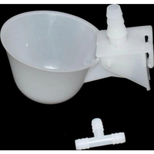 2 pcs Automatic Poultry Bird Chicken Drinker Cup Plastic Drinking Bowl Pet Farm Animals Feeding Products Pigeon drinking bowl